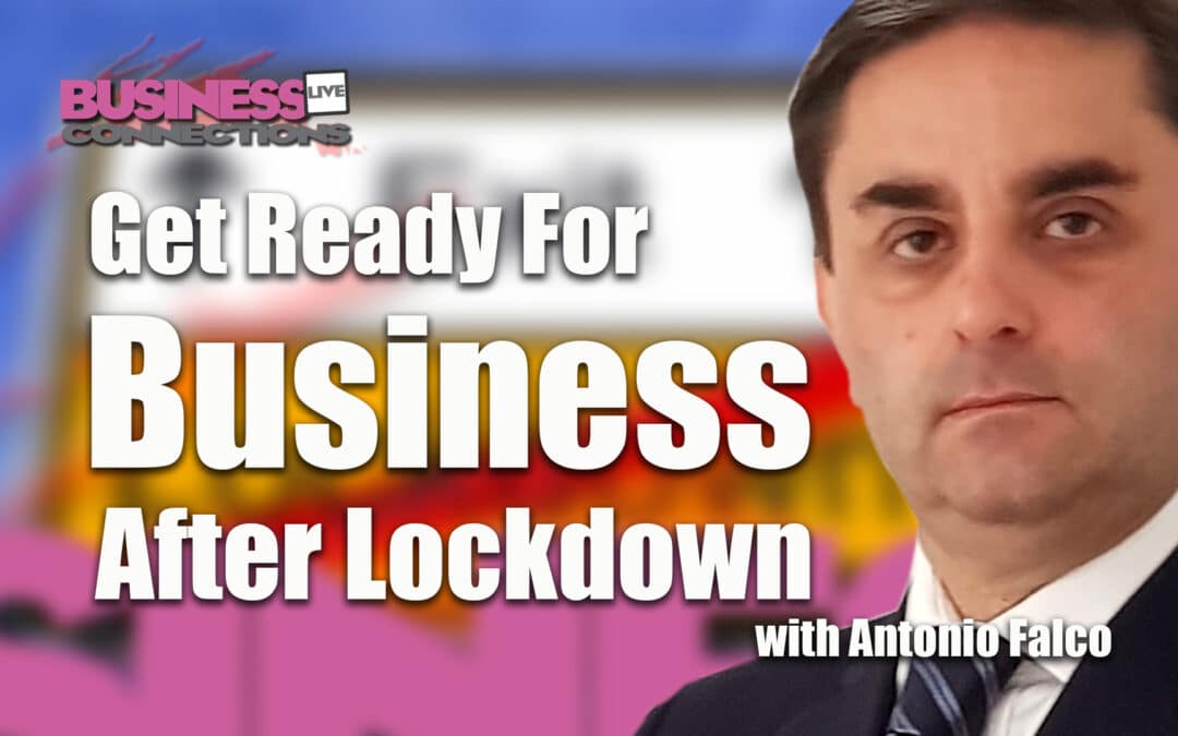 Antonio Falco get ready for business after lockdown.